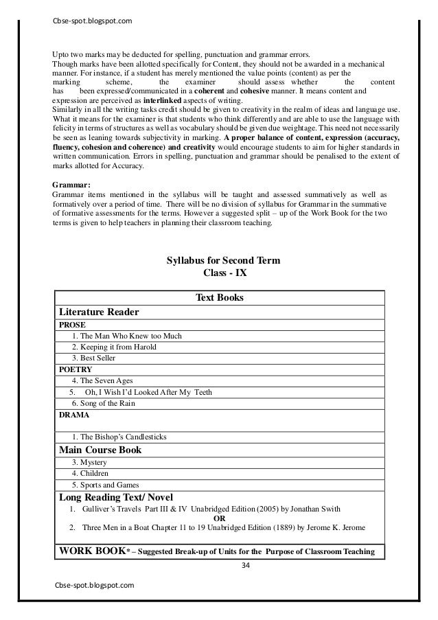 Cbse 9th English Main Course Book